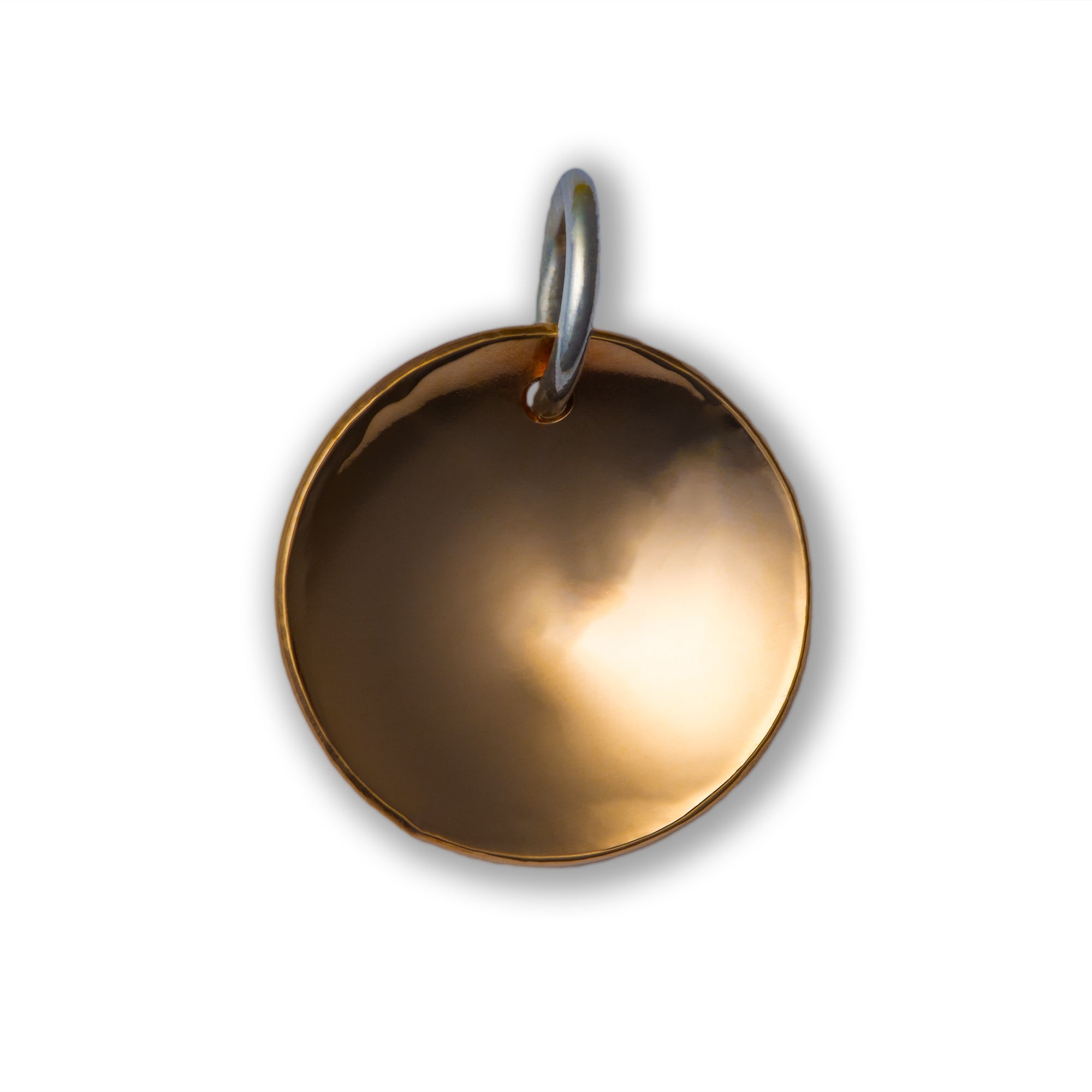 Simple Hammered Bronze Dome Pendant