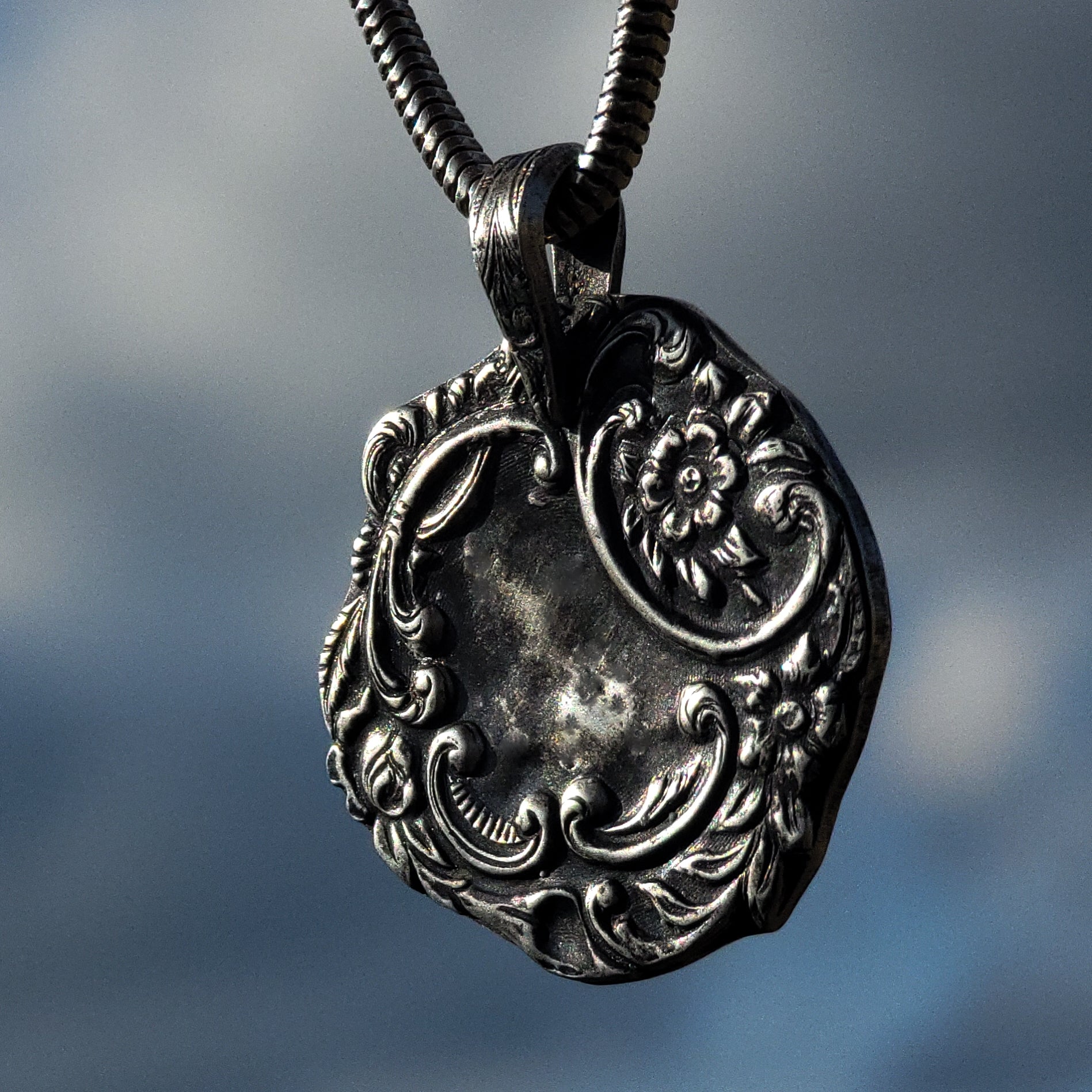 Art sale Nouveau Silver Handmade Pendant