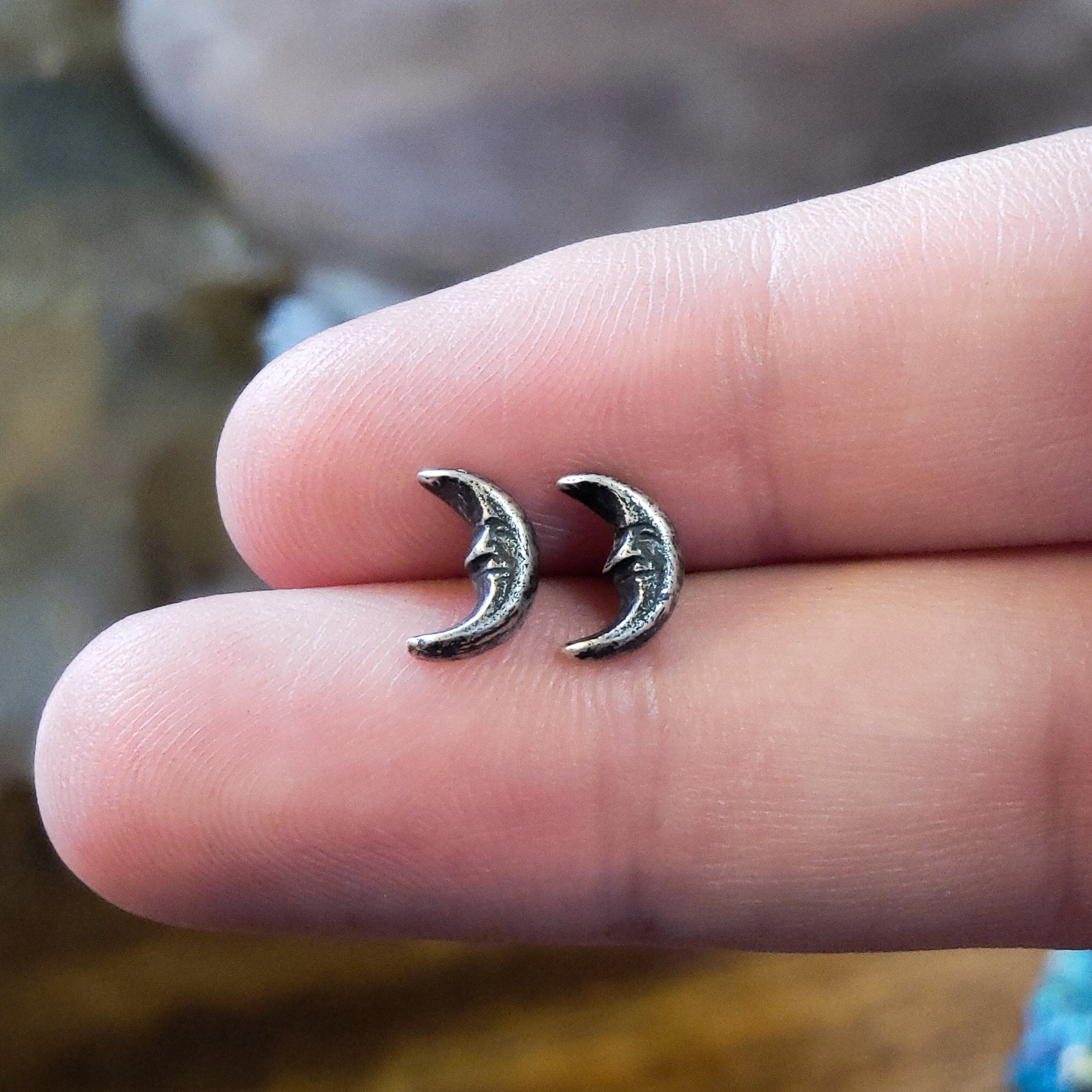 Moonlit Smile Studs